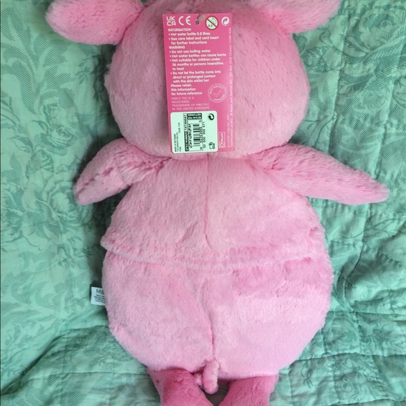 NWT M&S UK 'Percy Pig' Hot Water Bottle/Cover - Picture 4 of 8